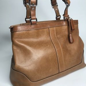 Coach - 7468 Brown Leather Shoulder Bag